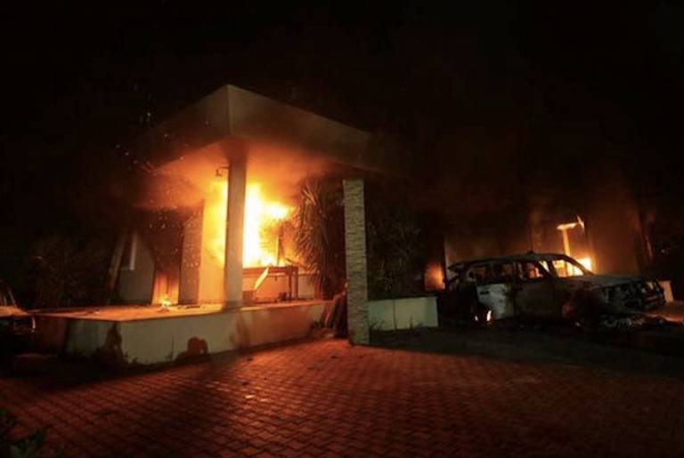 The U.S. Consulate in Benghazi Following An Attack on Tuesday Night(Reuters)