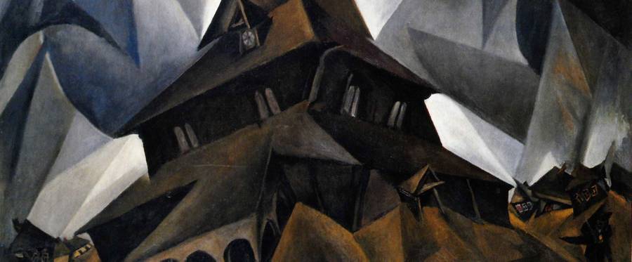 Detail, Issachar Ber Ryback, 'The Synagogue in Dobrowna,' 1917.