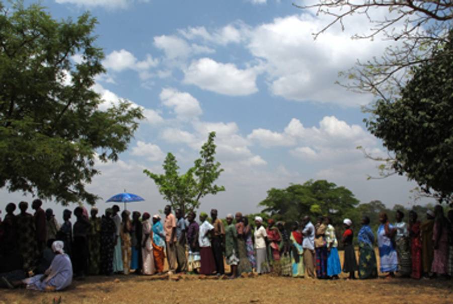 The polling station in Namanyoni subdistrict.(All photos by the author)