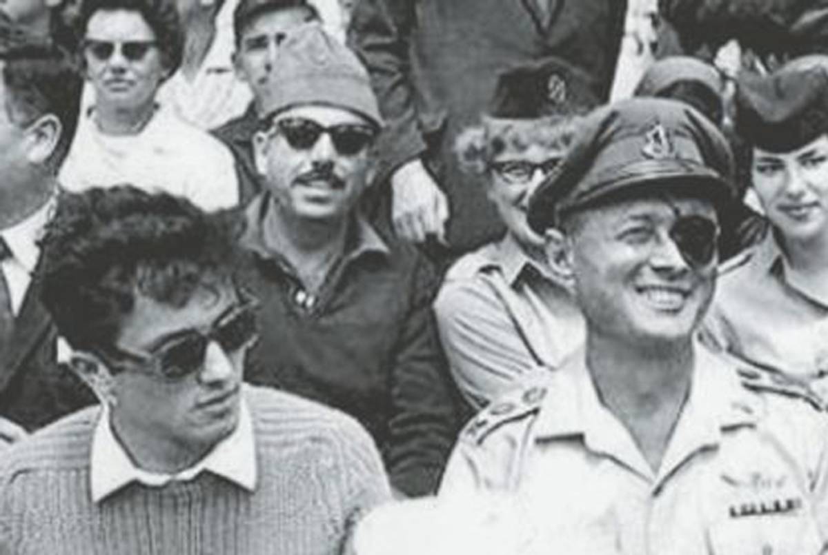 Teenage Assi Dayan and his father, Moshe Dayan. (Assi Dayan)