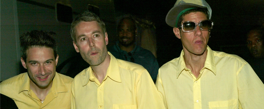 The Beastie Boys backstage at the 2004 MTV Movie Awards at the Sony Pictures Studios in Culver City, California, June 5, 2004. (Frank Micelotta/Getty Images)