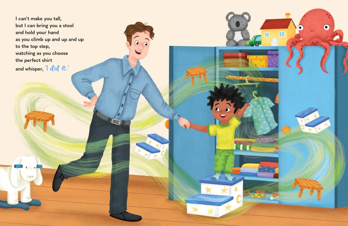 From 'Daddy, Can You Make Me Tall?' by Rona Novick, illustrated by Ana Sebastian 