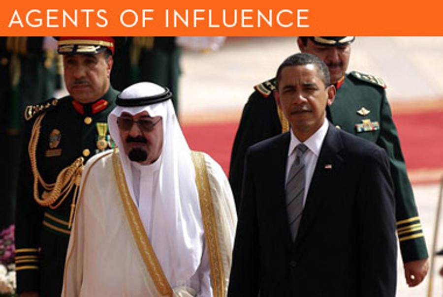 Saudi King Abdullah and President Barack Obama in Riyadh on June 3, 2009.(Mido Ahmed/AFP/Getty Images)