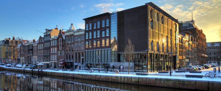 Anne Frank House and Holocaust museum in Amsterdam, the Netherlands 