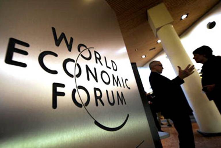 At the World Economic Conference in Davos, Switzerland, last week.(Fabrice Coffrini/AFP/Getty Images)