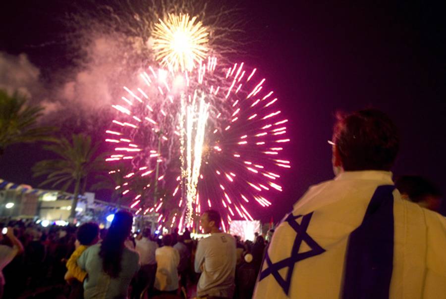 Israeli Independence Day celebrated tonight in Netanya.(Jack Guez/AFP/GettyImages)