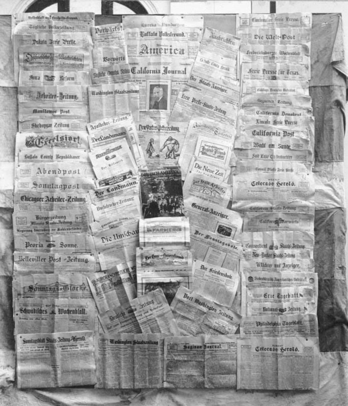 German American newspapers, 1922