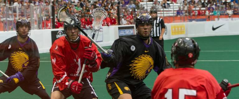 The Iroquois Nationals in action