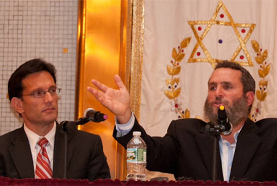 Rep. Eric Cantor and Rabbi Shmuley Boteach.(Howard Fritz/Shmuley Boteach)