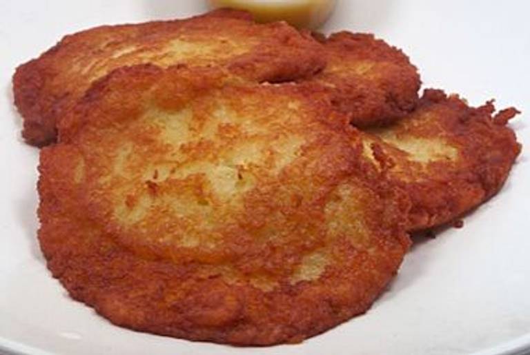 Latkes from Stage Restaurant.