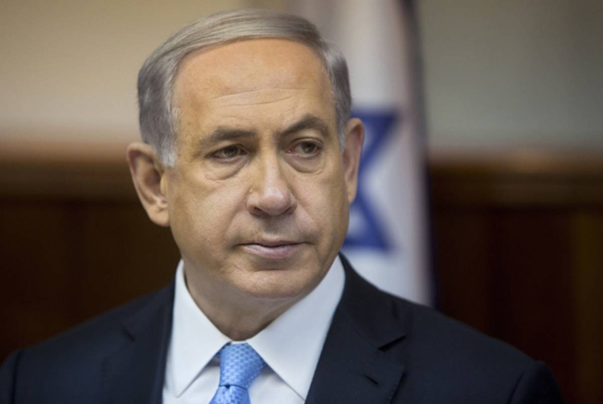 Israeli Prime Minister Benjamin Netanyahu in Jerusalem on February 8, 2015.(SEBASTIAN SCHEINER/AFP/Getty Images)