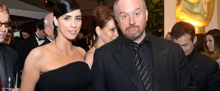 Sarah Silverman and Louis C.K. attend the 88th Annual Academy Awards Governors Ball at The Hollywood & Highland Center in Hollywood, California, on Feb. 28, 2016.