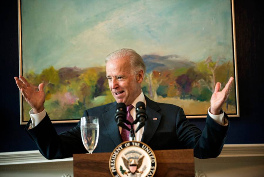 Vice President Biden last week.(Brendan SmialowskiAFP/GettyImages)