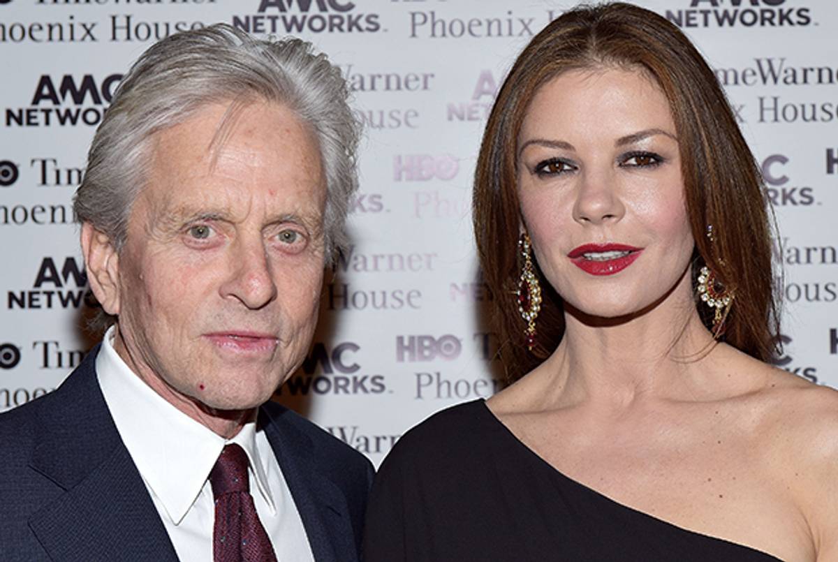 Michael Douglas and Catherine Zeta-Jones on January 29, 2015 in New York City. (Grant Lamos IV/Getty Images)