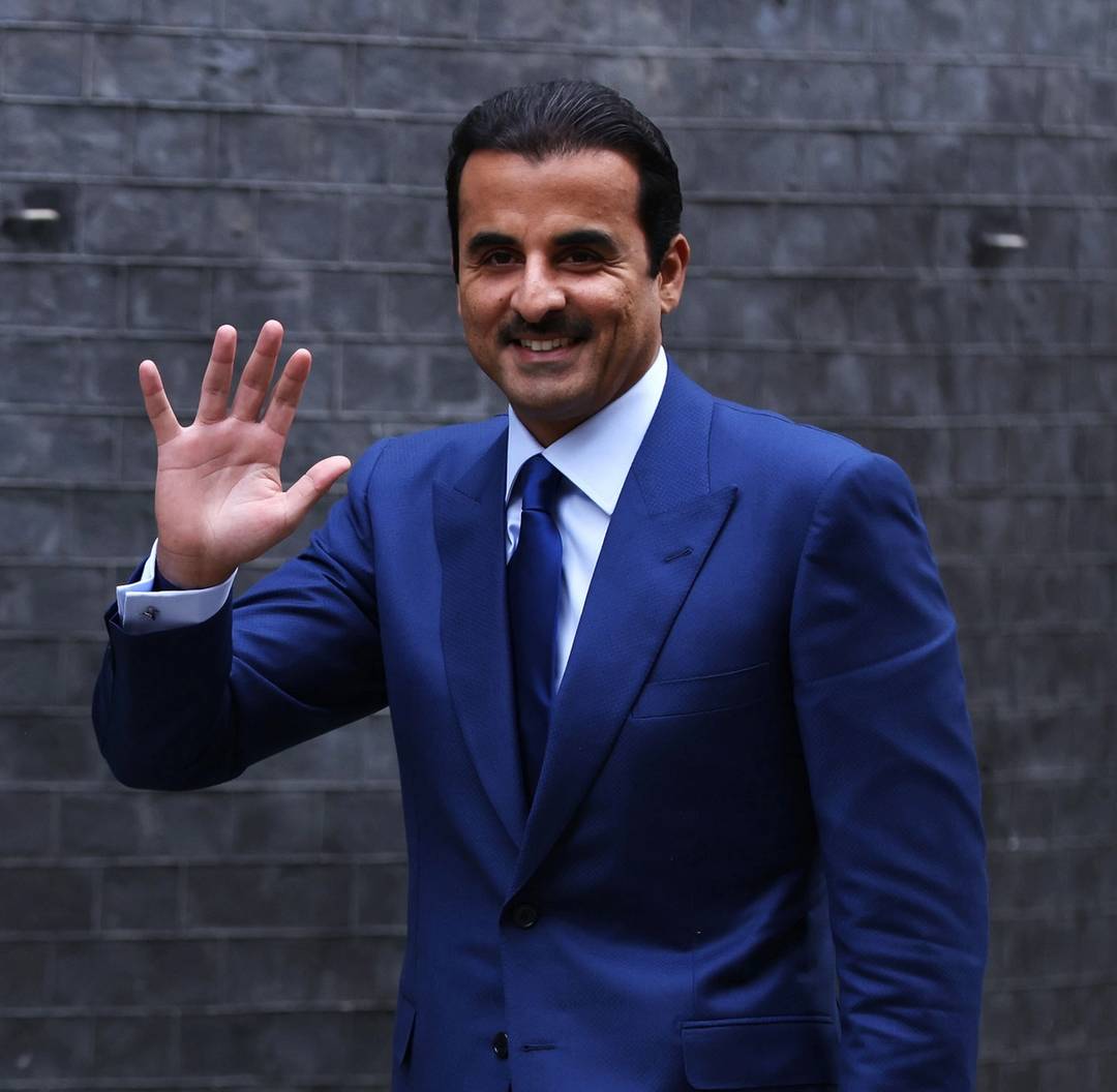 Qatar’s Emir Sheikh Tamim bin Hamad al-Thani in London, 2023