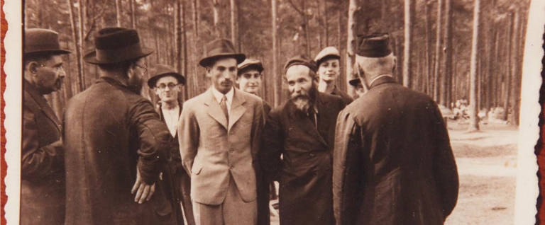 Rabbi Aaron Kotler and students in the 1930s.