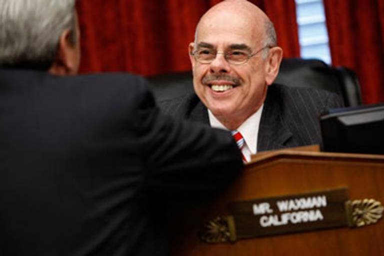 Waxman chairing a House Energy and Commerce Committee meeting in April.(Somodevilla/Getty Images)