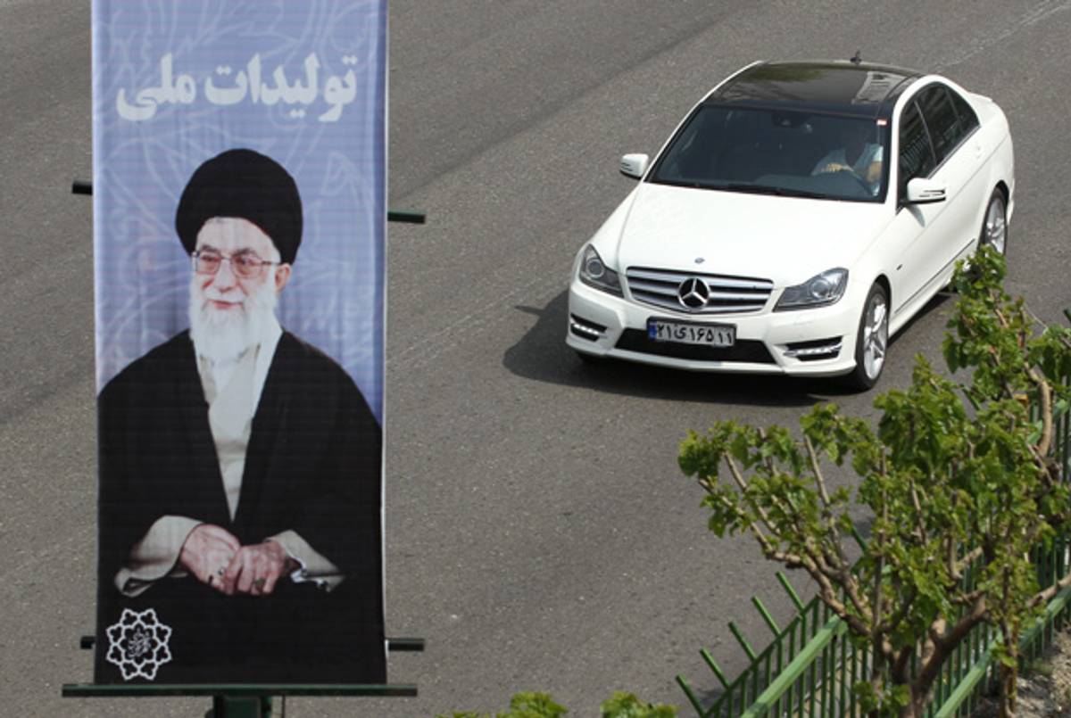 Believe it or not, there is actually a luxury car boom in Tehran.(Atta Kenare/AFP/Getty Images)