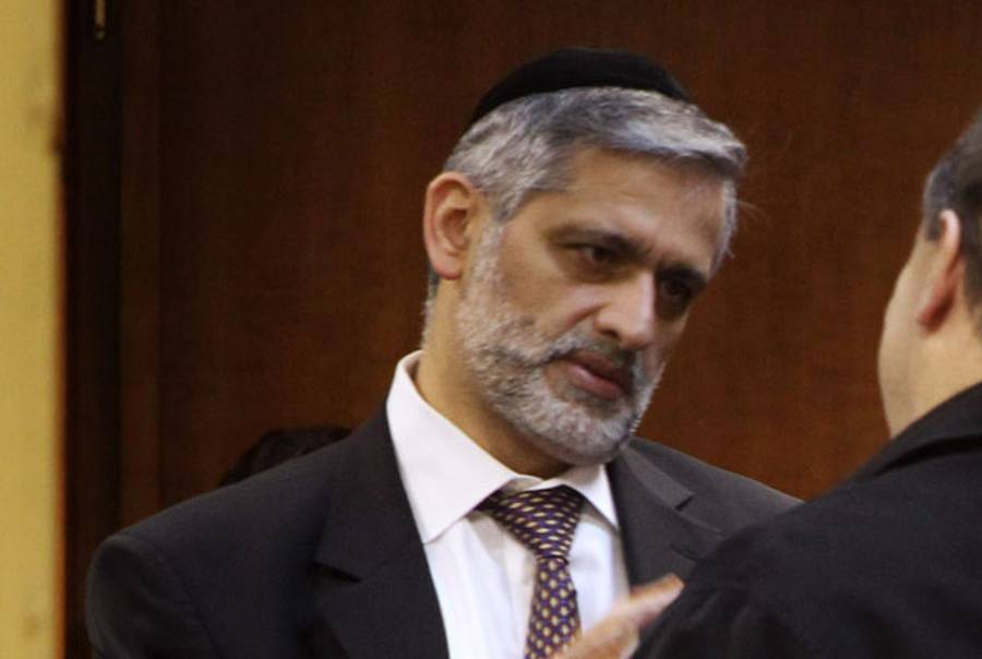 Israeli Interior Minister Eli Yishai from the ultra-Orthodox Shas party, on December 19. 2010 in Jerusalem.(Jim Hollander - Pool/Getty Images)