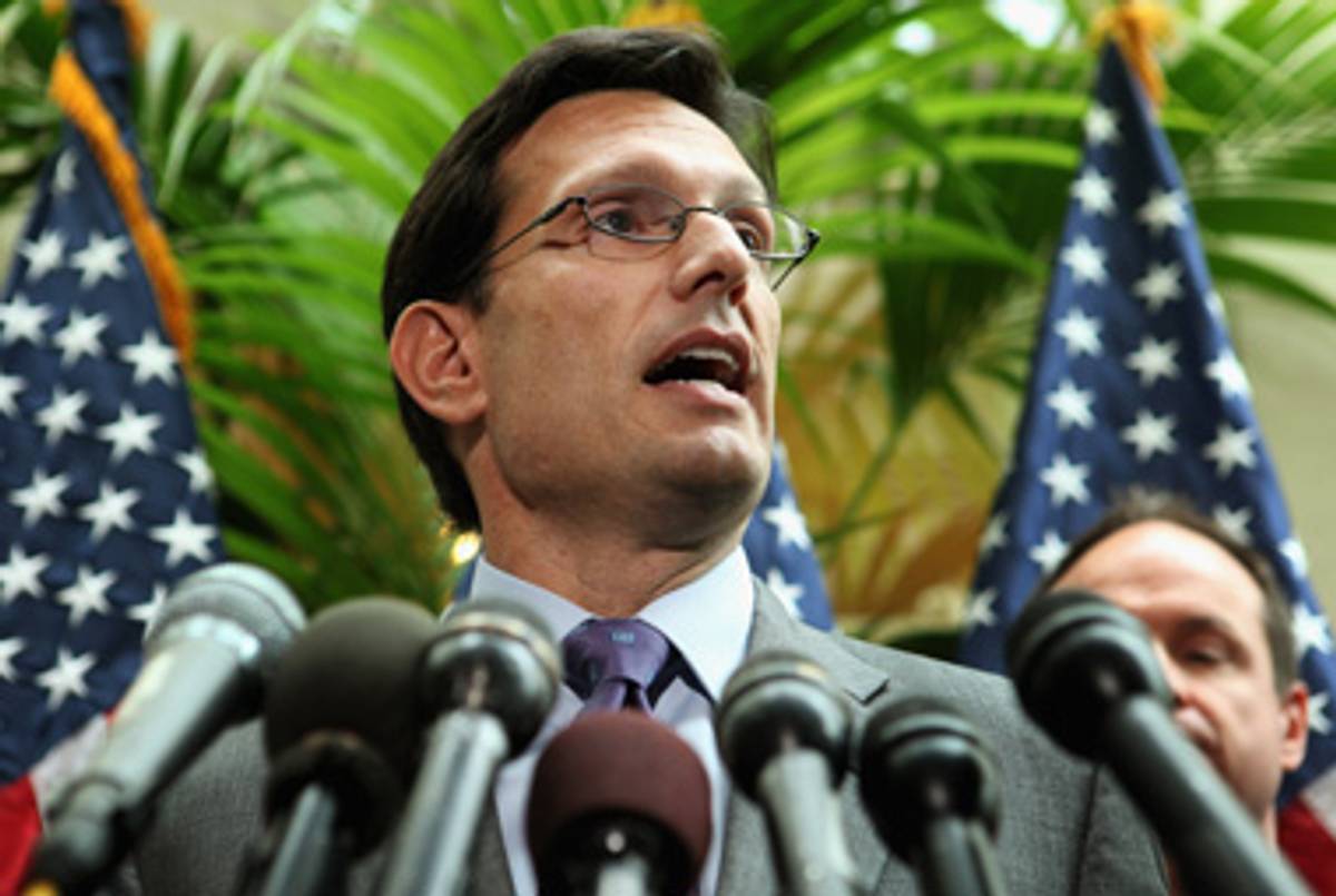 Rep. Eric Cantor last month.(Chip Somodevilla/Getty Images)