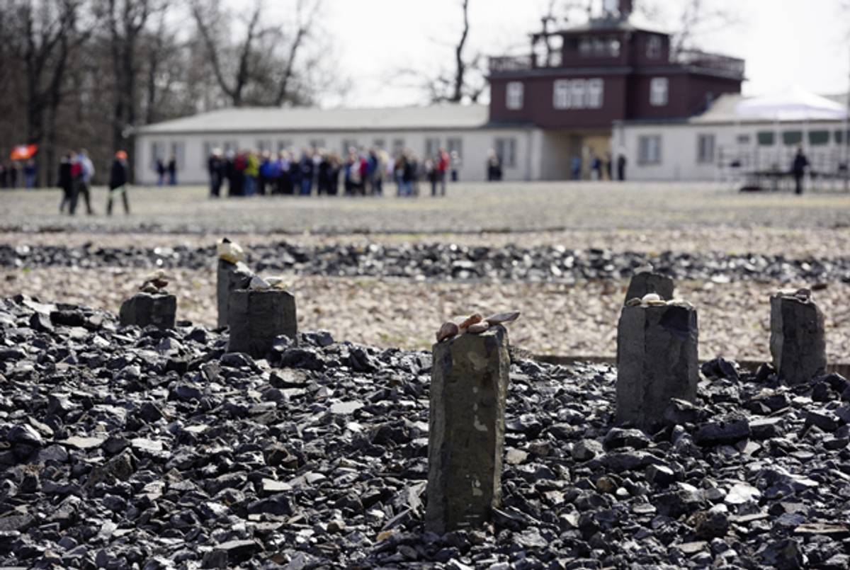 Ceremony marks the 70th anniversary of the liberation of the Nazi concentration camp Buchenwald on April 12, 2015 near Weimar, Germany. (Jens Schlueter/Getty Images)