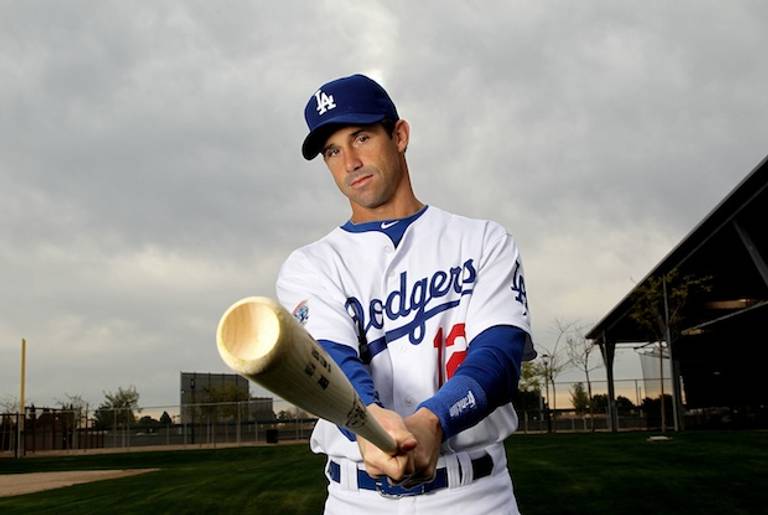 Brad Ausmus of the Los Angeles Dodgers poses during media photo day on February 27, 2010 at the Ballpark at Camelback Ranch, in Glendale, Arizona.(Getty)
