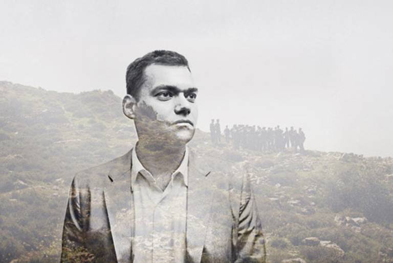 Peter Beinart and Israelis on a lonely hilltop.(Christopher Anderson/New York)