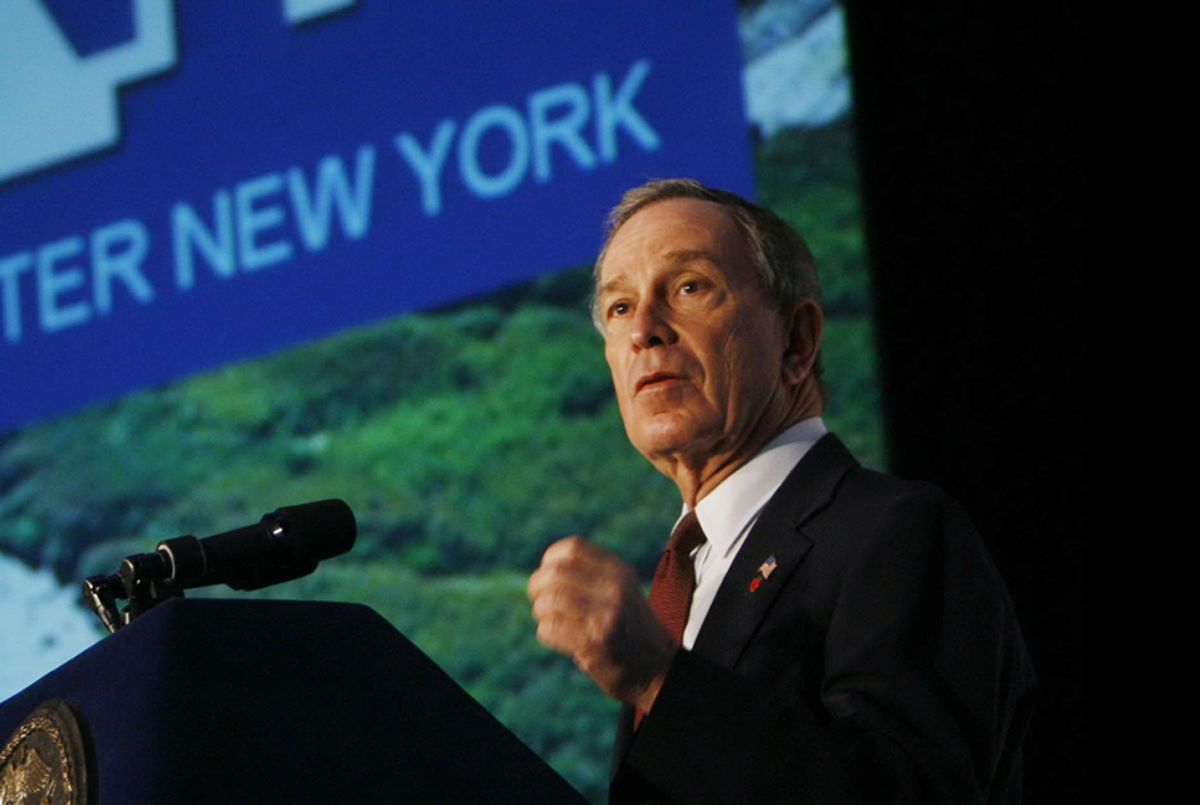 Mayor Michael Bloomberg speaks at the Museum of Natural History to unveil PlaNYC: A Greener, Greater New York.(Michael Appleton/NY Daily News Archive via Getty Images)
