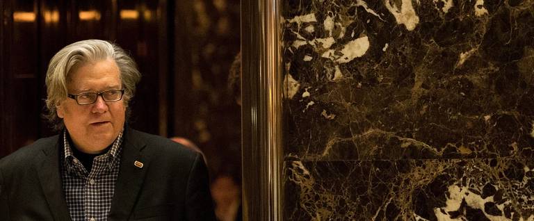 Steve Bannon at Trump Tower, November 11, 2016.