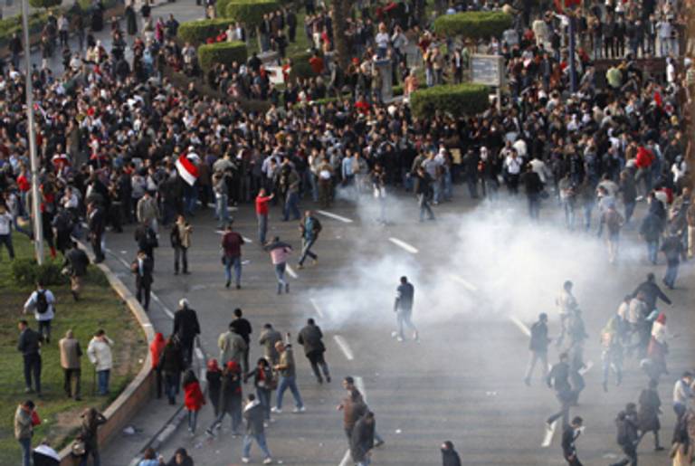 Demonstrators in Cairo today.(Mohammed Abed/AFP/Getty Images)