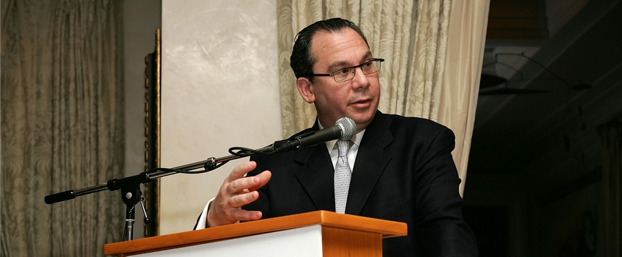 Rabbi Marc Schneier speaks at the Foundation for Ethnic Understanding's spring benefit  in New York City, March 8, 2007. 