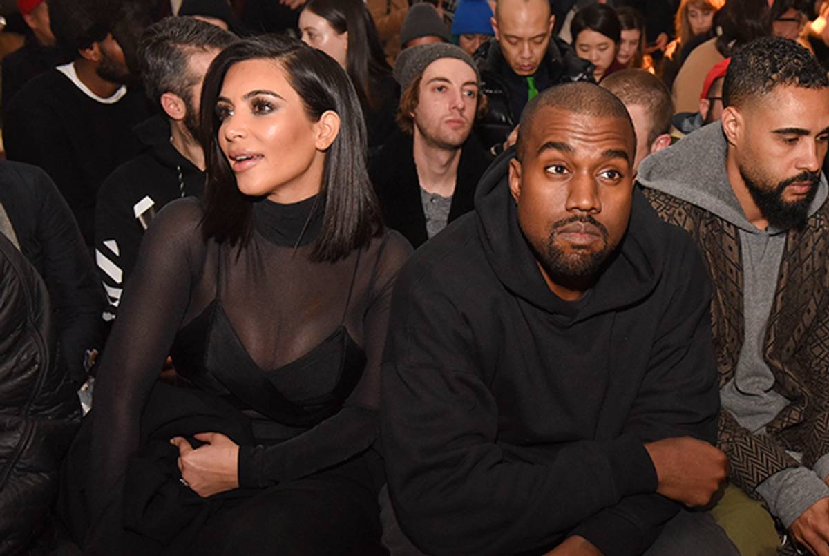 Kim Kardashian and Kanye West on February 14, 2015 in New York City. (Vivien Killilea/Getty Images)
