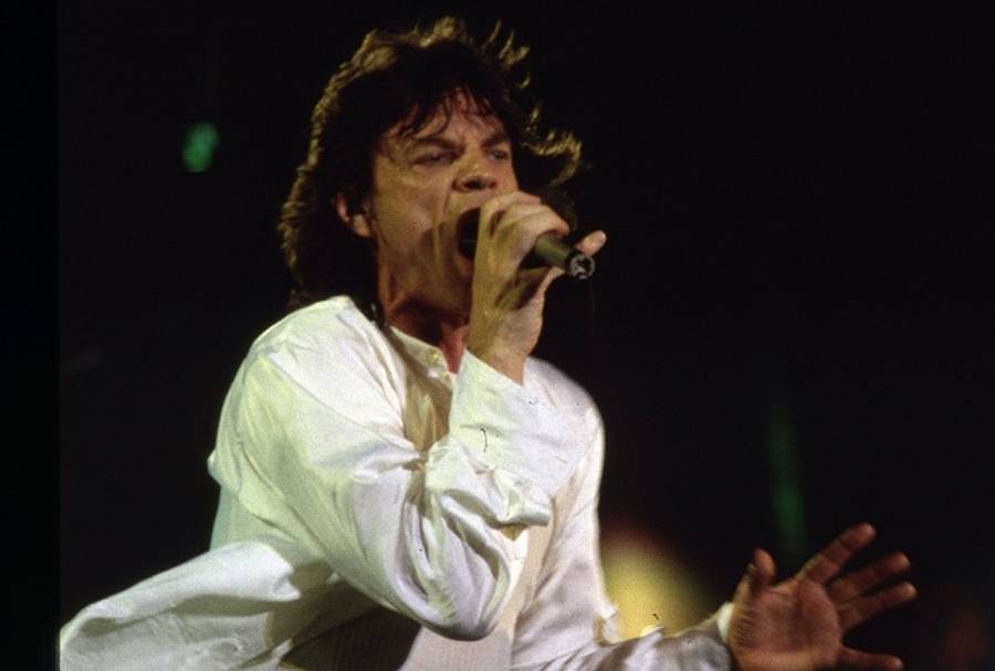 The Rolling Stones in concert at RFK stadium during the Voodoo Lounge Tour in Washington, D.C., on Thursday, August 4, 1994. (Shutterstock)