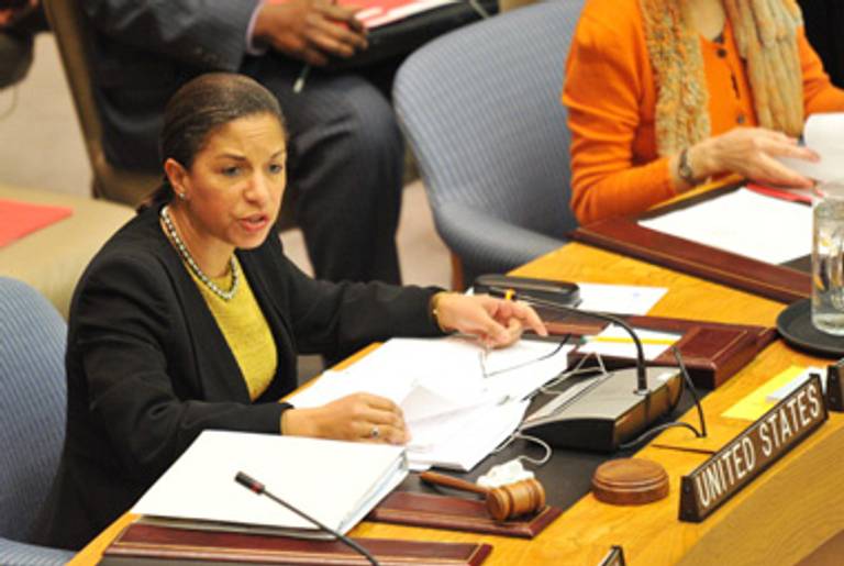 U.N. Ambassador Susan Rice last year at the Security Council.(Stan Honda/AFP/Getty Images)