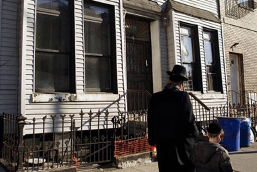House in Williamsburg, Brooklyn, where non-Orthodox tenants are allegedly denied repairs.(Village Voice)