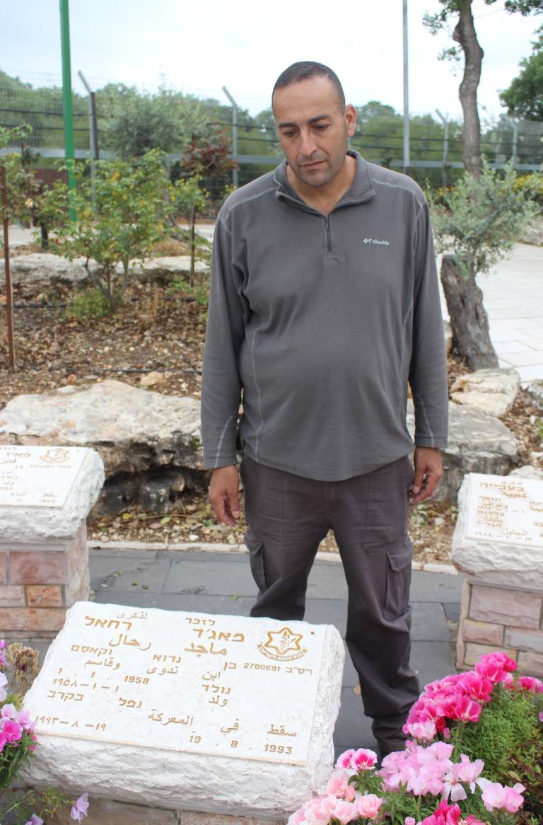 Haled Rakhal, who maintains the Bedouin Warriors Memorial, was 14 when a roadside explosive in Lebanon in 1993 killed his father, Majd