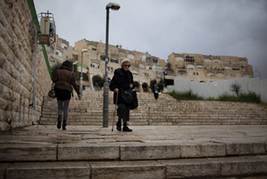 Israelis in the Jewish Gilo section of East Jerusalem.(Menahem Kahana/AFP/Getty Images)