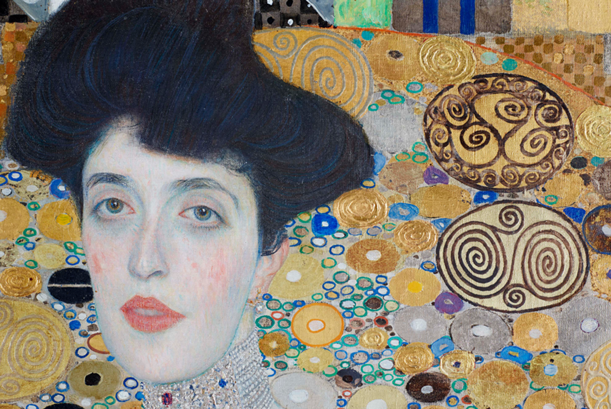 Detail of 'Portrait of Adele Bloch-Bauer I,' 1907, by Gustav Klimt.(© 2015 Neue Galerie New York Photograph by Hulya Kolabas for Neue Galerie New York)