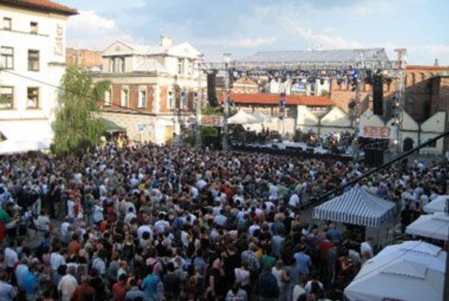Festival-goers in Krakow