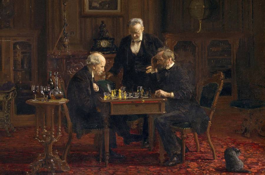 Thomas Eakins, ‘The Chess Players,’ 1881 (detail)