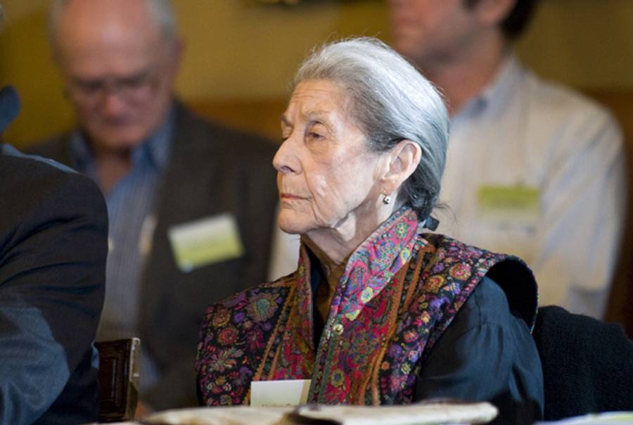 1991 Nobel Prize Laureate in Literature Nadine Gordimer at The Royal Swedish Academy of Sciences on May 17, 2011. (JONATHAN NACKSTRAND/AFP/Getty Images)