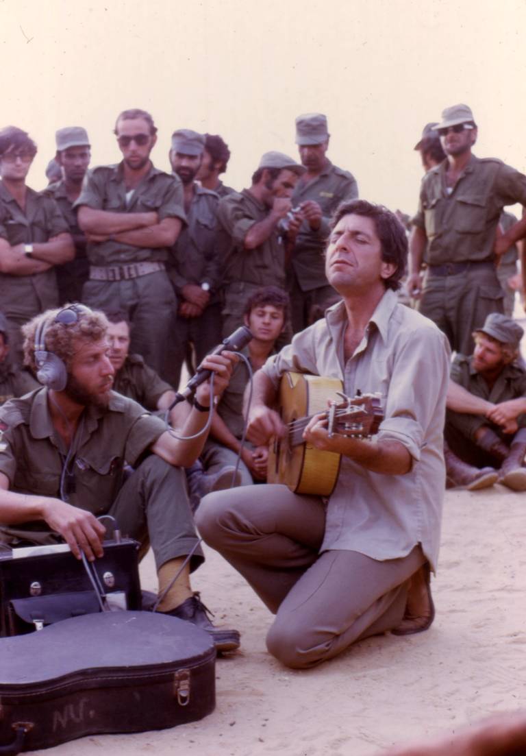 Leonard Cohen in the Sinai Desert, 1973