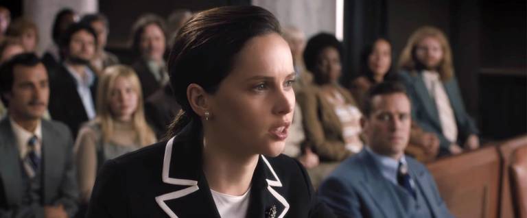Felicity Jones as Ruth Bader Ginsburg in 'On the Basis of Sex'