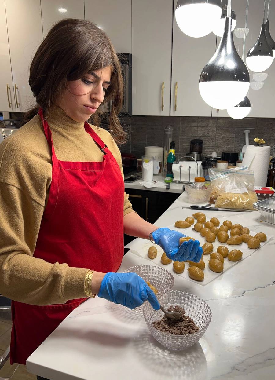 Lily Mishan Nissim makes gluten-free kibbeh 