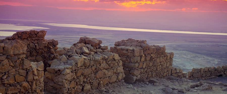 Masada at sunrise
