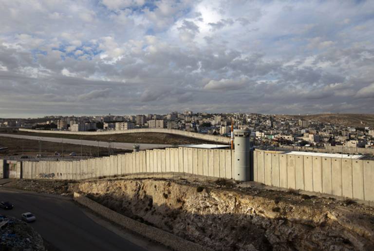 Israel's separation barrier.(AHMAD GHARABLI/AFP/Getty Images)