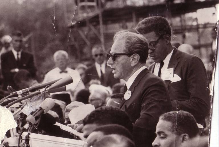 Joachim Prinz speaking at the March on Washington, August 28, 1963.