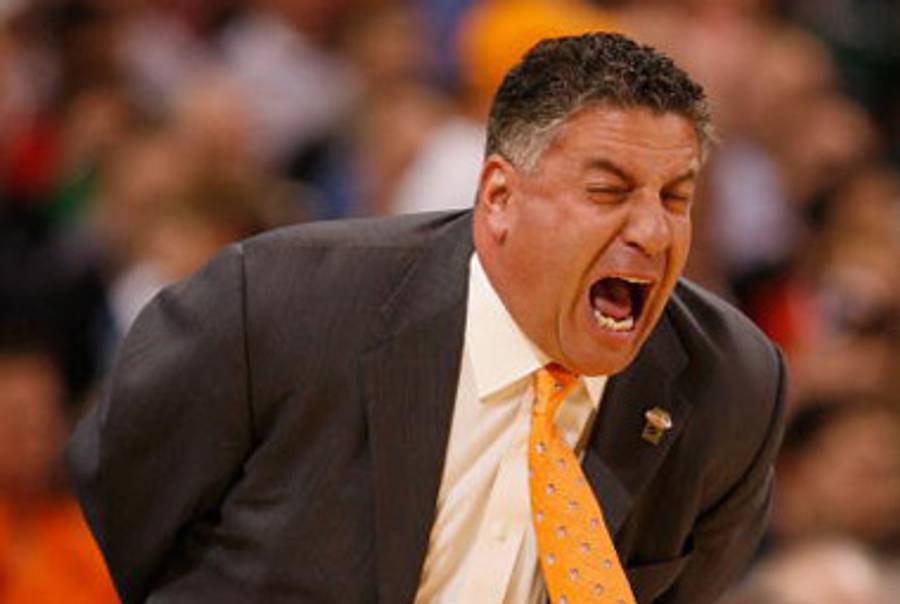 Coach Bruce Pearl yesterday(Dilip Vishwanat/Getty Images)