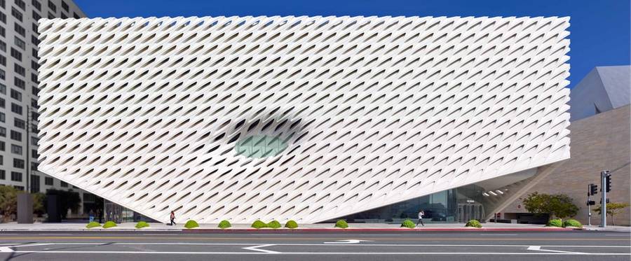 The Broad museum on Grand Avenue in downtown Los Angeles.