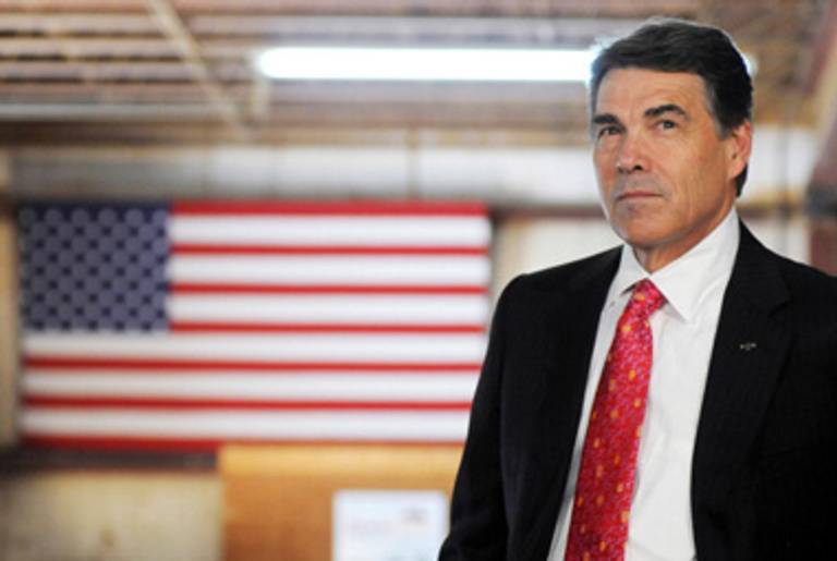Gov. Rick Perry campaigning last week in New Hampshire.(Darren McCollester/Getty Images)